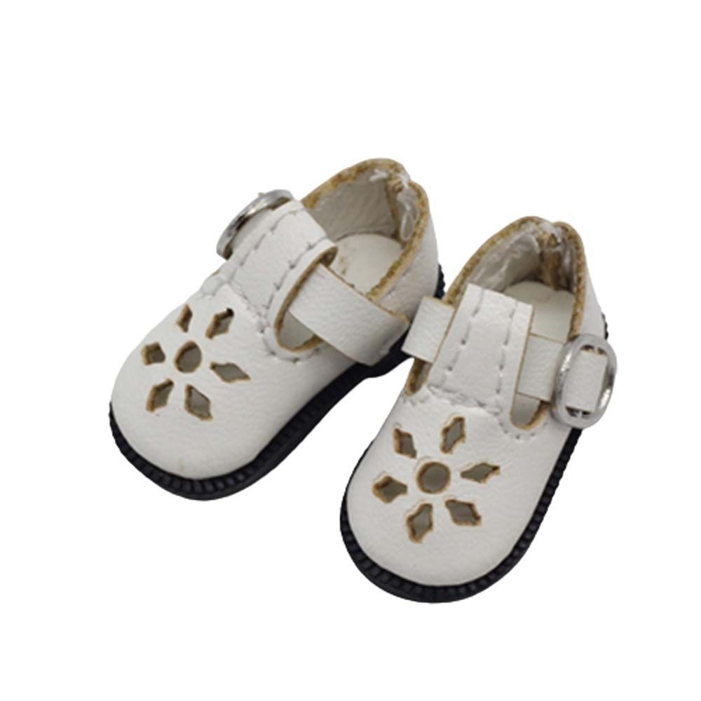 Chaussures de poupée de 3.2cm pour jouet de poupée Blythes, Mini chaussures de poupées en cuir 1/8 pour Blyth Azone BJD, accessoires de chaussures décontractées