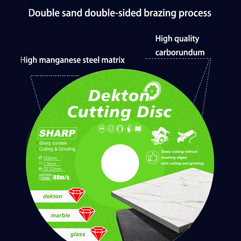 100/115/125 mm Rock Board Sawblade Diamond-trennscheibe zum Schneiden von Marble Kunststein Quarz Granit Schiefer Jade Ceramic
