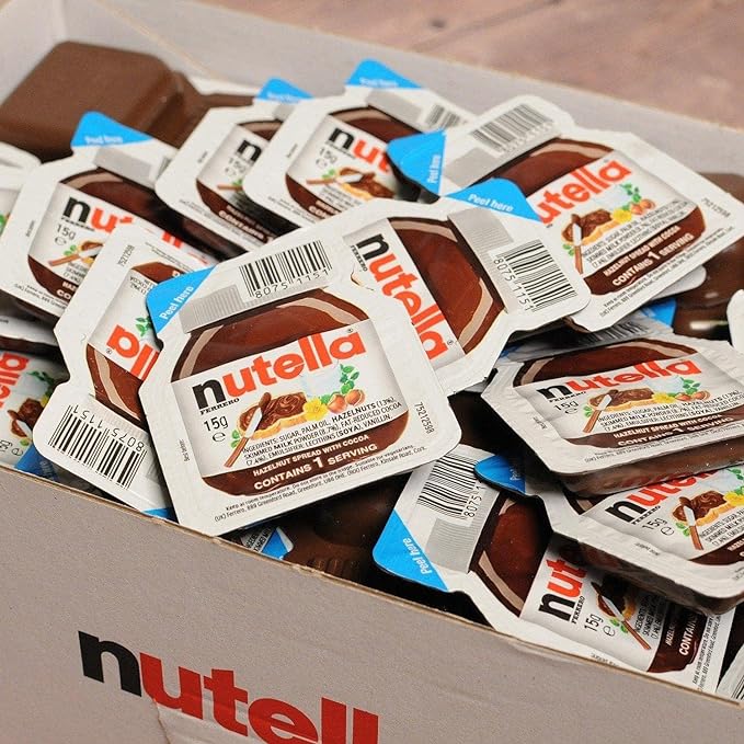Ferrero - Nutella Dose Única, 60 Unidades de 15g