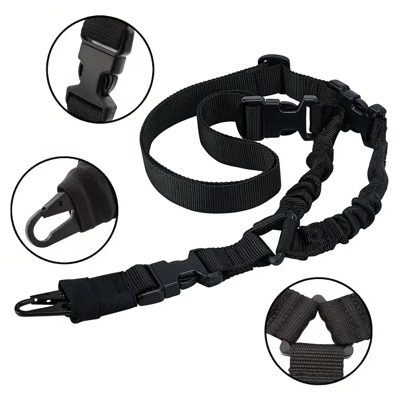 Arnés táctico para exteriores 2025, cuerda para pistola CS de un solo punto, cuerda de seguridad Diagonal, cinturón táctico de camuflaje Unisex para deportes de caza