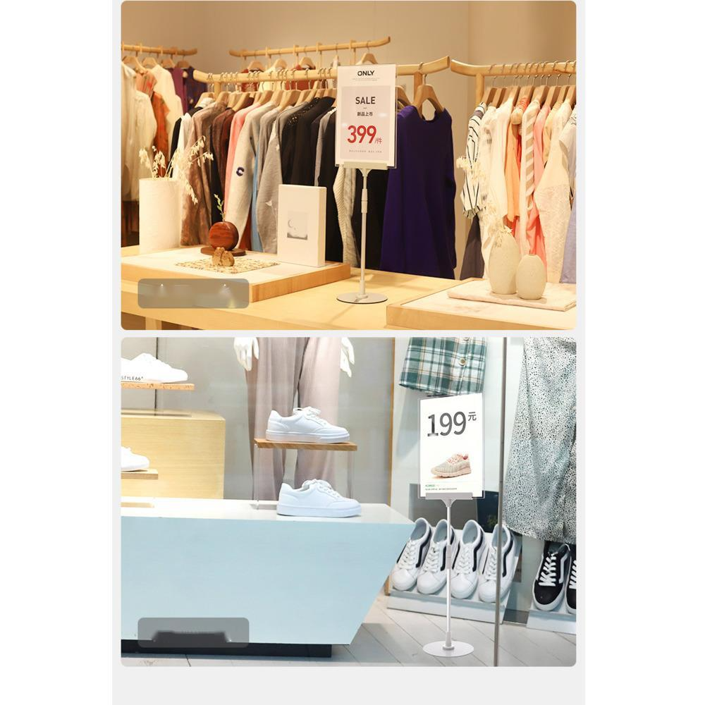 Bekleidungsgeschäft A4 Banner Ständer Werbung Display Poster Desktop Platzierung Acrylrahmen