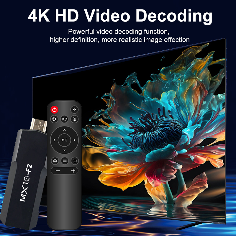 tv sticks 1gb 8gb 1 unit android 2024 stb mx10 F2 tv box android 4k eu android tv stick