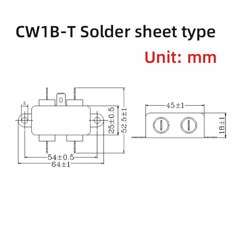 Power Supply Filter Single-Phase AC EMI Filter CW1B-3/6/10A-T 250VAC Power Supply Purifier/Solder Sheet Type Power Filter