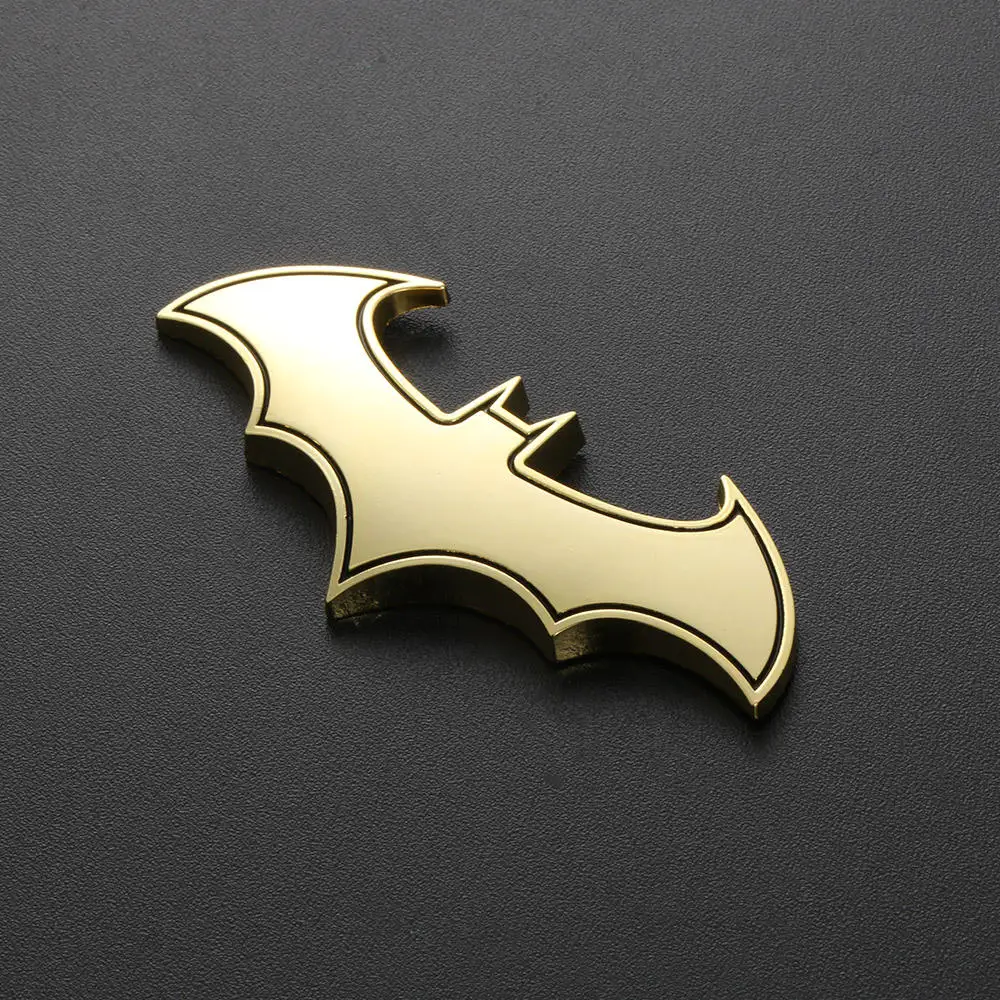 1PC 3D Bat Form Auto Aufkleber Coole Metall Auto Logo Emblem Aufkleber Aufkleber Motorrad Autos Auto Styling Zubehör