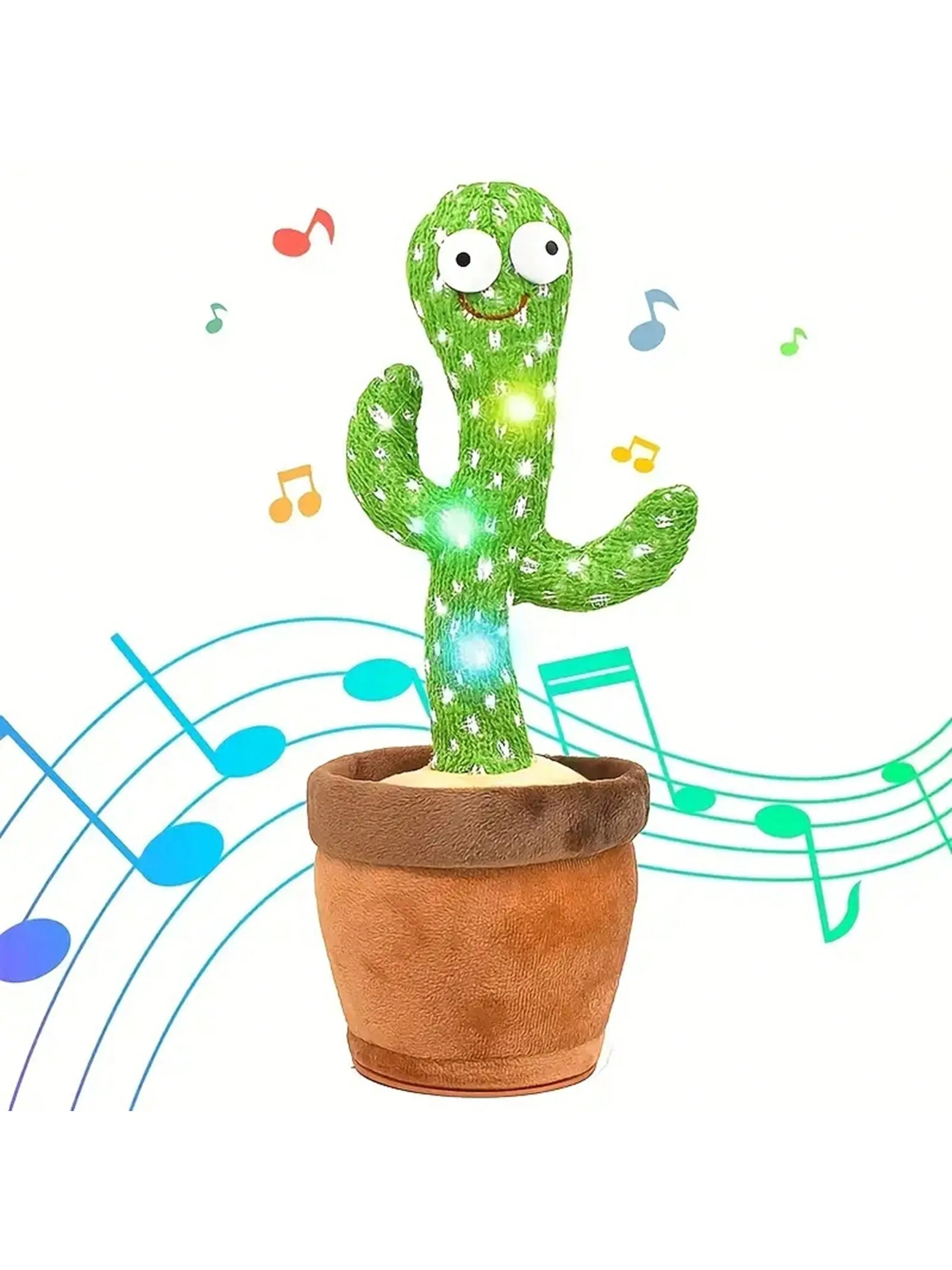 Jouets de Cactus parlant de danse pour bébés garçons et filles, chant, imitant l'enregistrement, répétition de ce que vous dit ensoleillé, Cactus Up Plus, 1 pièce