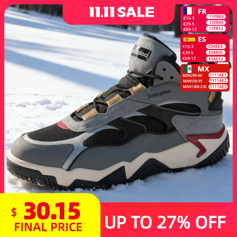 Baasploa/Новая мужская обувь, уличные прогулочные кроссовки, водонепроницаемая обувь, удобные теннисные кроссовки для мужчин, нескользящие