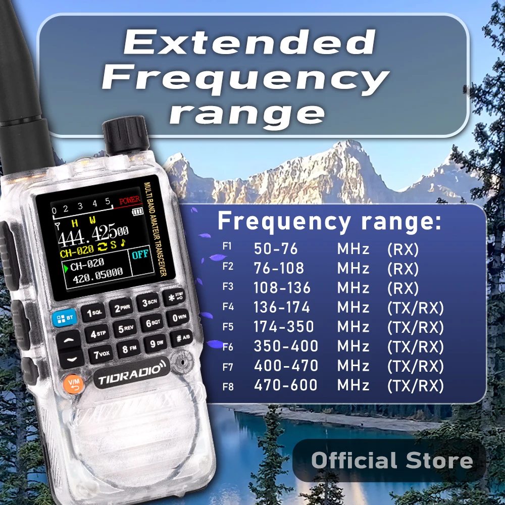 2PCS TIDRADIO H3 Walkie Talkie Zwei Weg Radio Telefon APP Drahtlose Programmierung Dual PTT Air Band Long Range Radio USB-C Programmierung