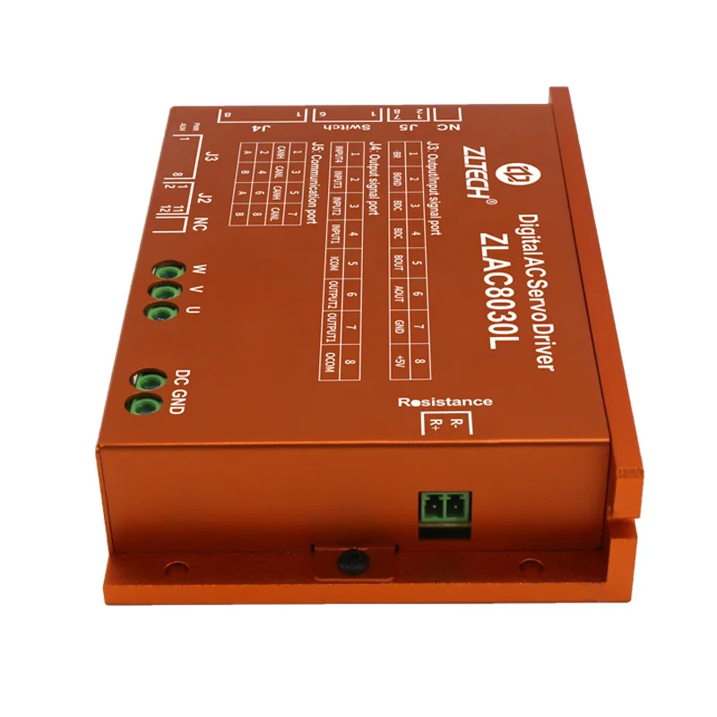 ZLTECH CAN Bus RS485 Modbus 24V 36V 48V DC 3 Phase 30A-60A 1000W Brushless Hub Servo Motor Amplifier Driver For Delivery Robot