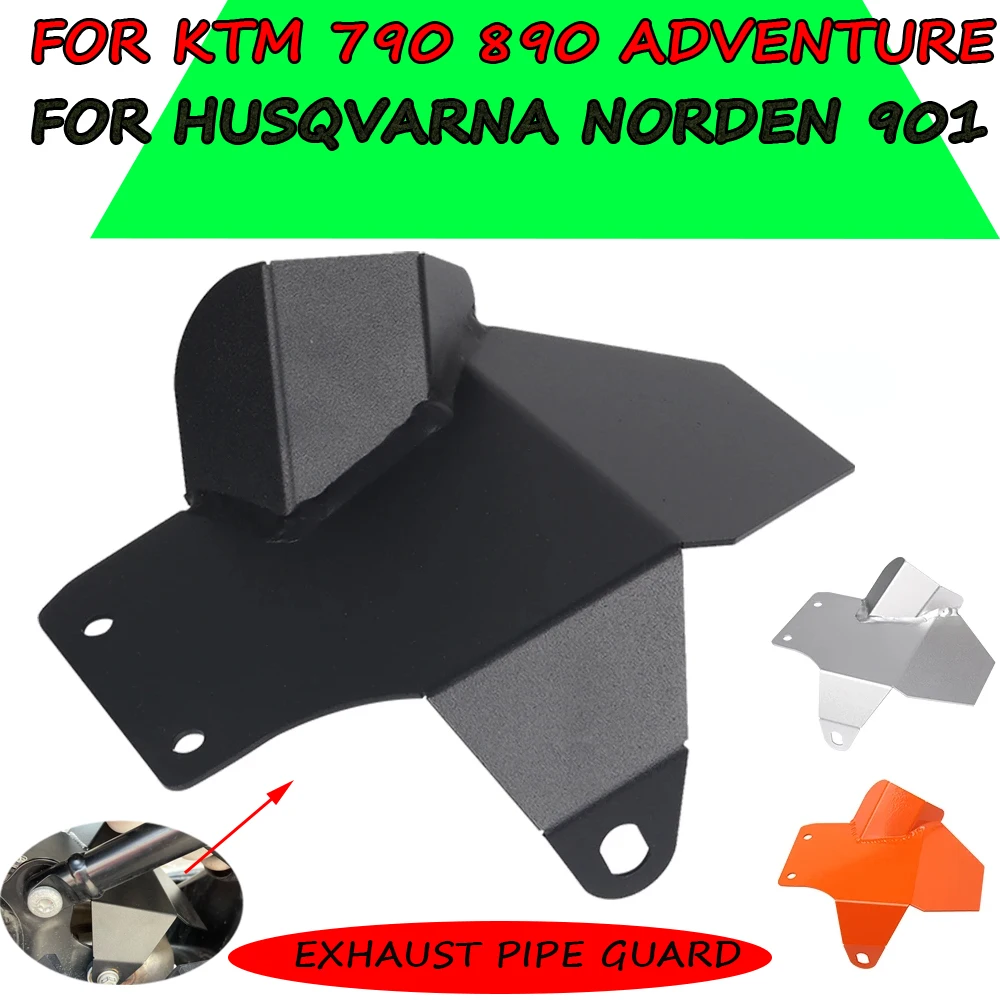 Para KTM790 KTM890 Adventure KTM 790 890 para Husqvarna Norden 901 Norden901 protector térmico de choque trasero cubierta protectora de tubo de escape