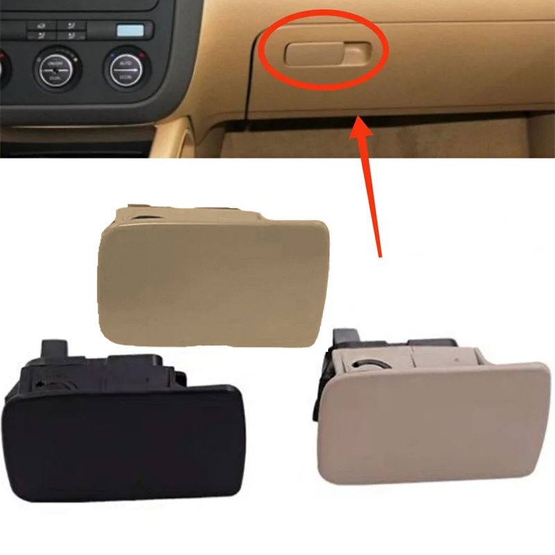 Pestillo de tapa derecha para guantera, manija de almacenamiento, interruptor de cubierta embellecedora para VW Golf 5 6 MK5 / Old Sagitar 1K 1857077 B Accesorios 202111242
