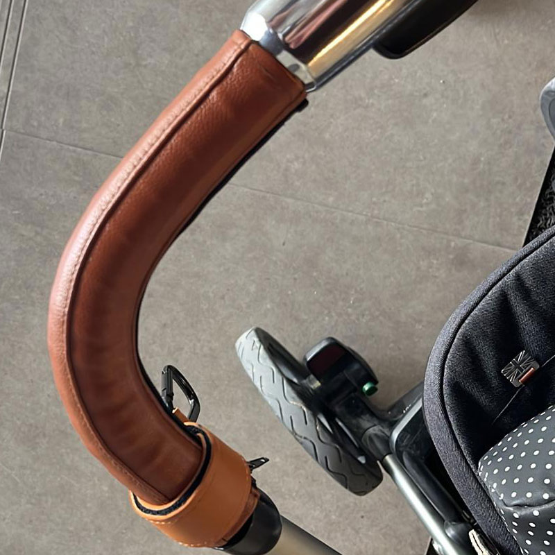 PU Leather Armrest Cover For Silver Cross Wave Handle Bumper Sleeve Case Bar Protective Cover Baby Stroller Pram Accessories