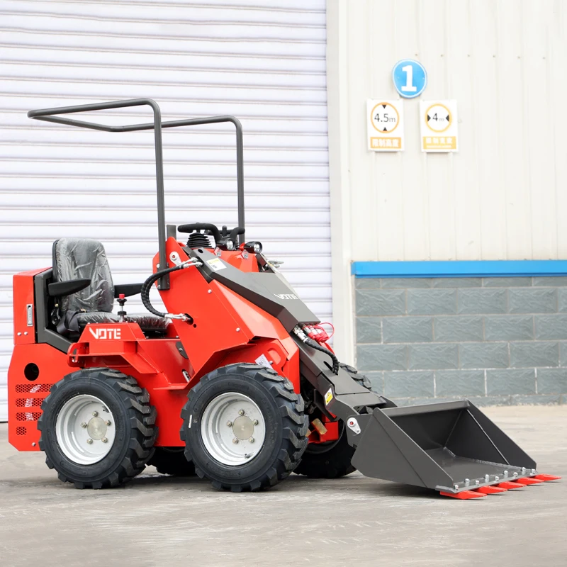 Free Shipping Hydraulic Mini Track Skid Steer Front End Mini Skid Steer Loader Recruit Agent Mini Skid Steer Loader 5 customized