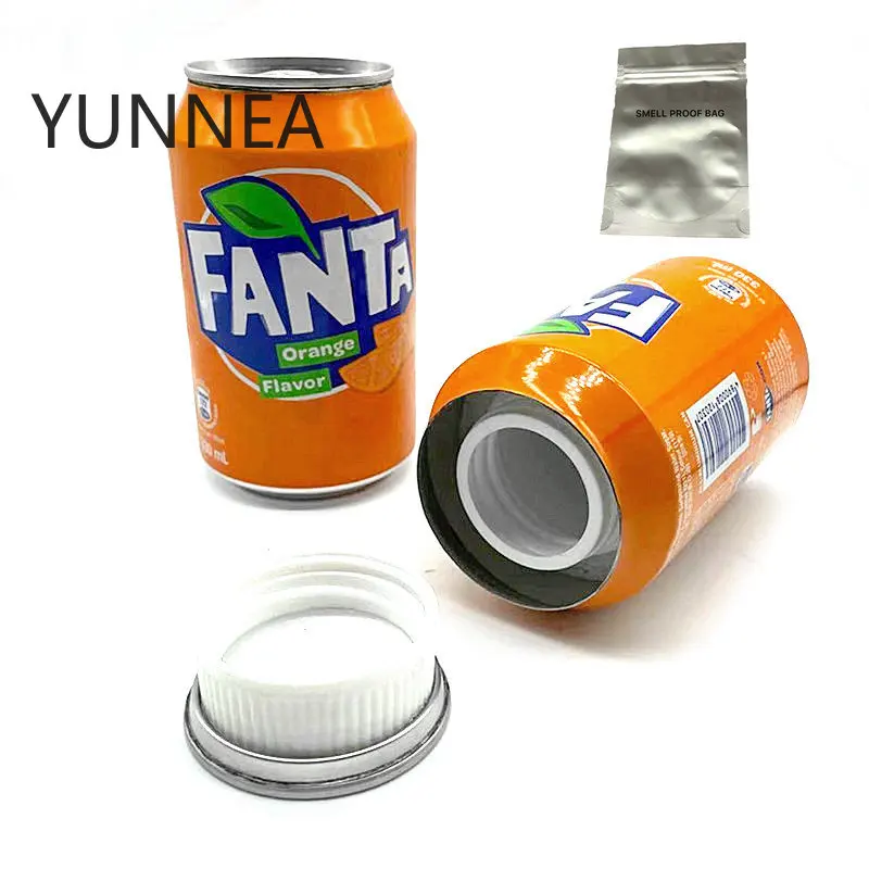 5 สีกล่องเงินส่วนตัว Cola Fanta สามารถสายตาปลอม Secret Home Diversion Stash คอนเทนเนอร์ซ่อนช่องเก็บเครื่องมือ
