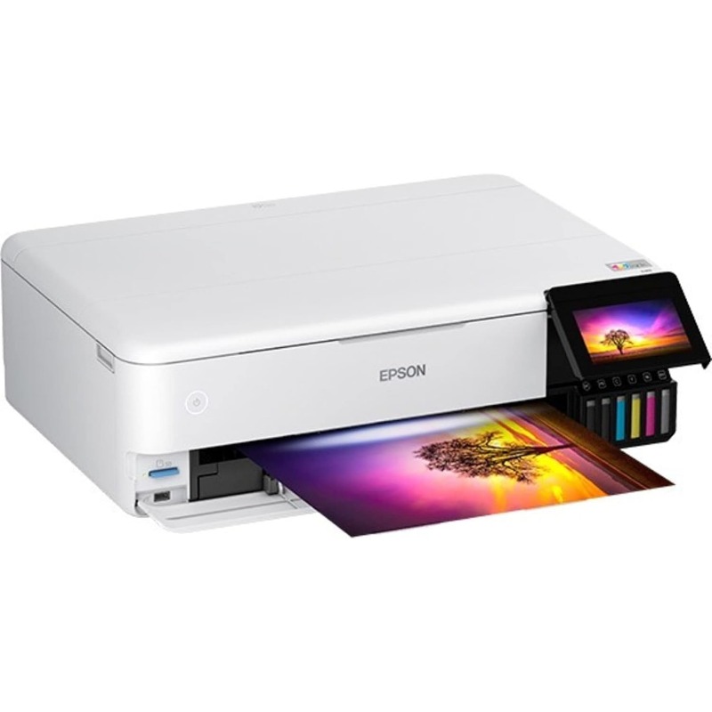 Epson EcoTank Photo ET-8550 Wireless Wide-Format All-in-One Supertank Printer with Scanner, Copier, Ethernet and 4.3-inch