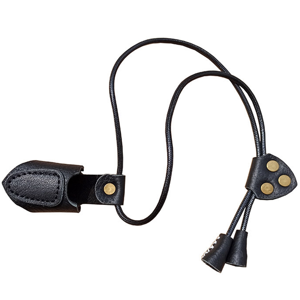 Anel de polegar para tiro com arco, guarda de dedo para caça, alvo recurvo, pele de vaca, protetor de couro macio, luva rica