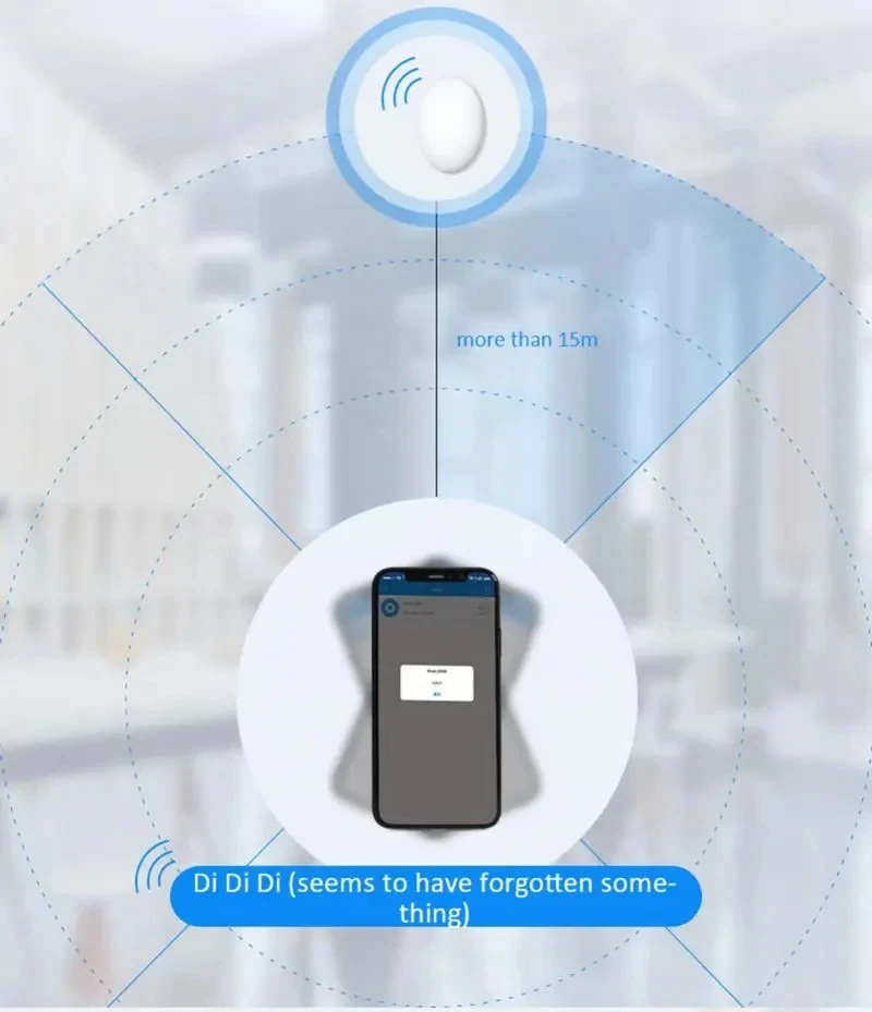 Xiaomi Mini GPS Tracker System Find My App Airtag Smart Bluetooth Locator Elderly Children Package Anti-lost Pet Belt Tracker
