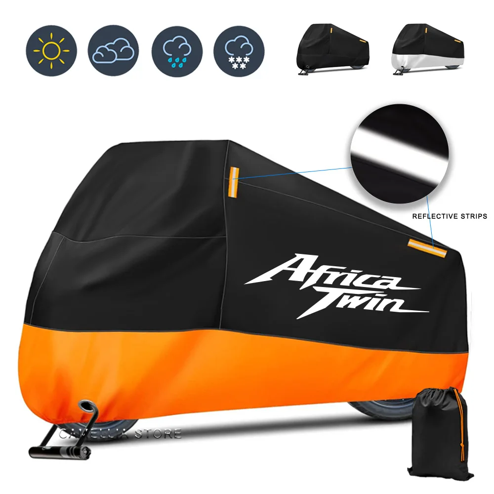 Para CRF1100L CRF 1100 L África Twin Adventure Sports 2020-2022 cubierta de motocicleta al aire libre lluvia a prueba de polvo cubiertas protectoras UV