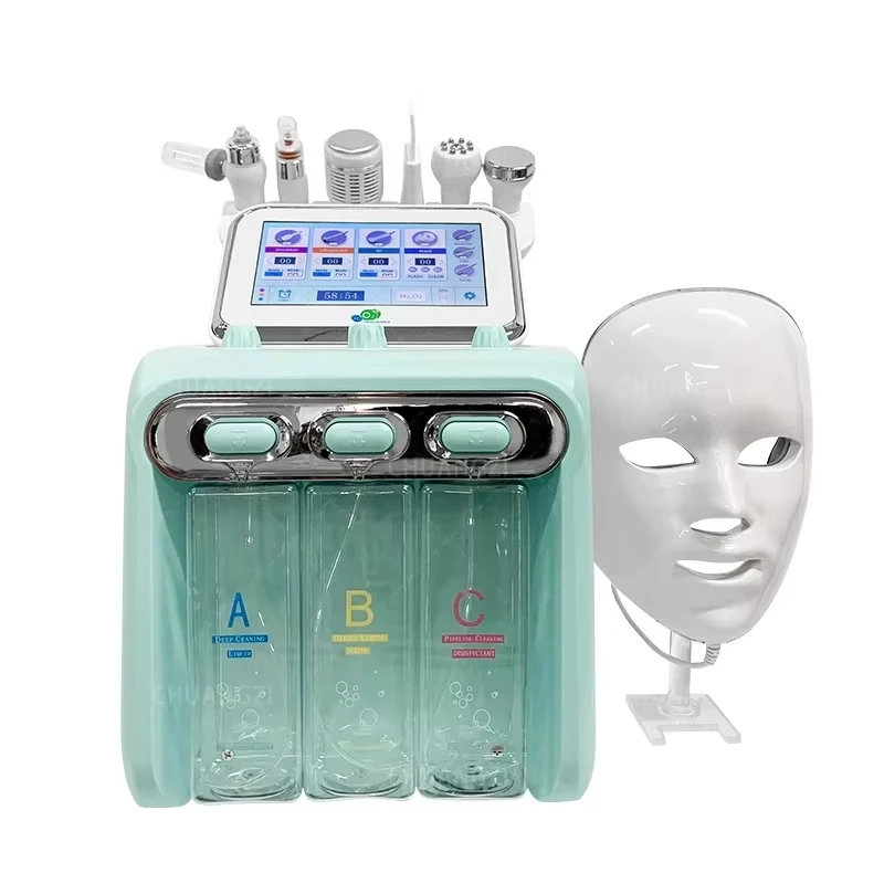 酸素と水素の小さな泡の美容マシン,h2o2ハイドロダーマブレーション,肌の若返り,引き締め,スパ,フェイスケア,新しい