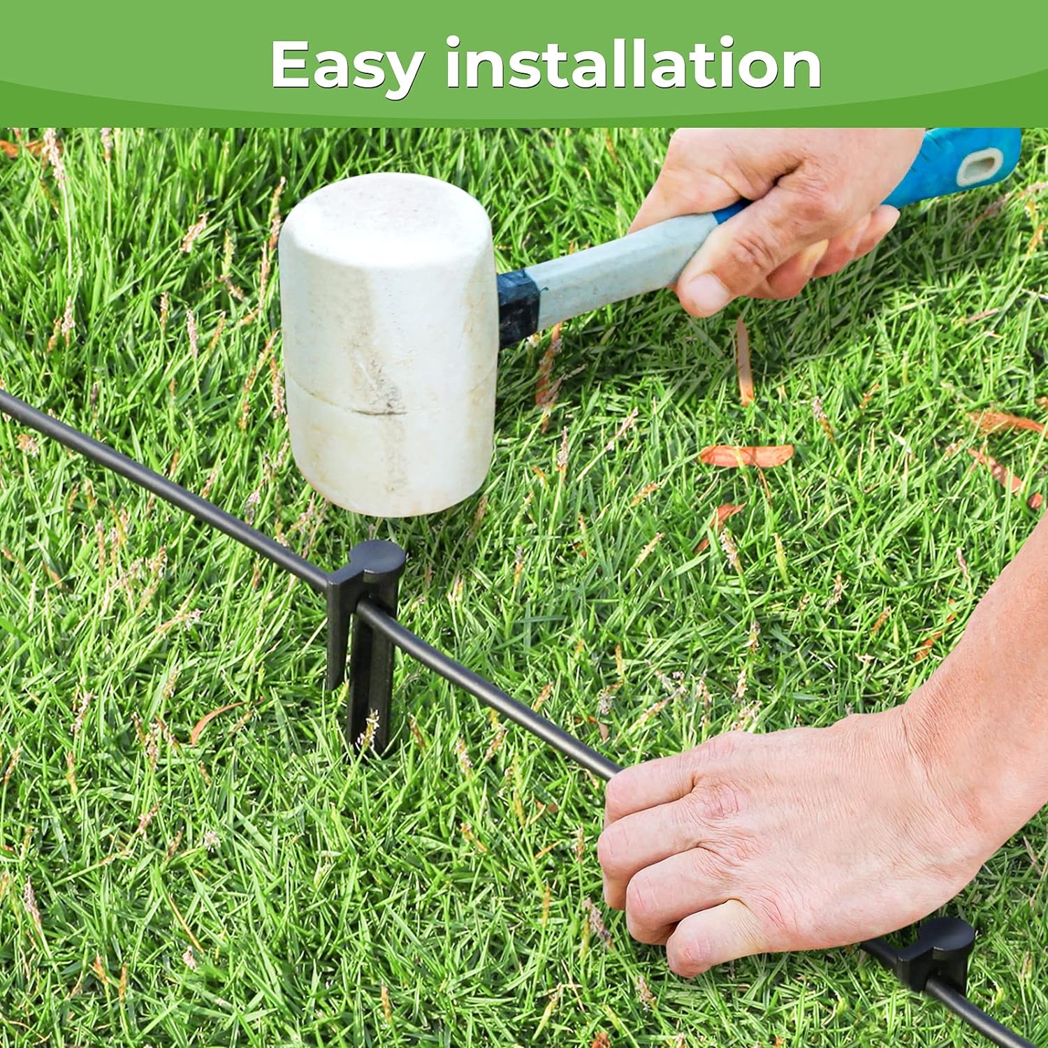 Garden Lawn Mower Pegs 50/100/200Pcs Environment-friendly Ground Pegs Laying Boundary Cables Robotic Lawn Mower Accessories 2025