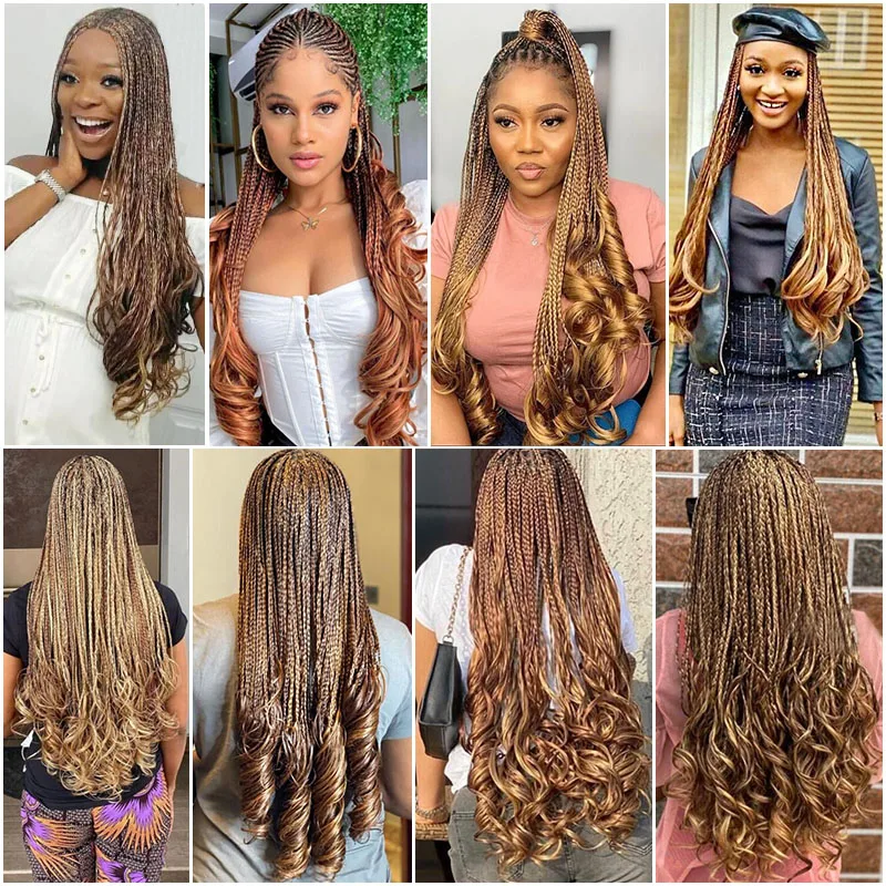 Synthetische Lose Welle Flechten Haar Extensions Spirale Locken Häkeln Haar Vor Gestreckt Französisch Locken Ombre Zöpfe Haar Für Frauen