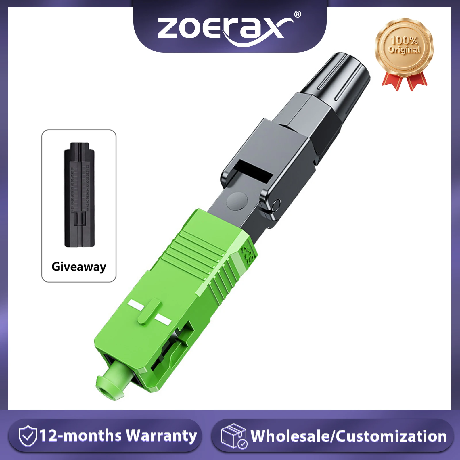 ZoeRax SC APC Embedded Optic Fiber Schnellverbinder für FTTH Wiederverwendbare Fusion Fiber Optical Cold Coupler Adapter Connect Tools