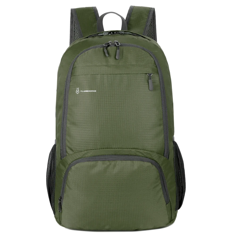 Mochila Plegable ligera para hombre y mujer, morral impermeable para viaje, senderismo y día