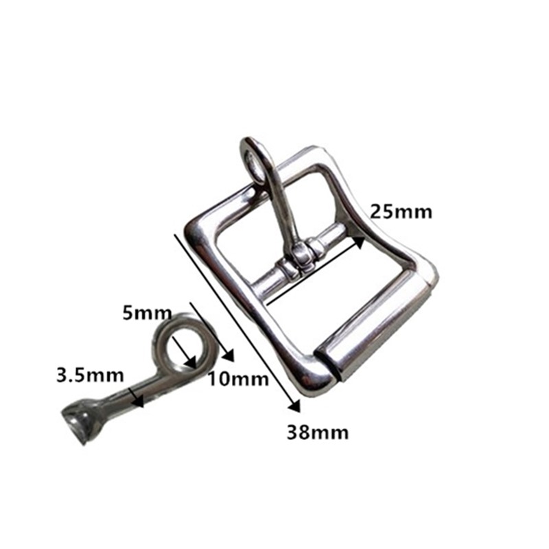 10 шт., кожаные пряжки из нержавеющей стали