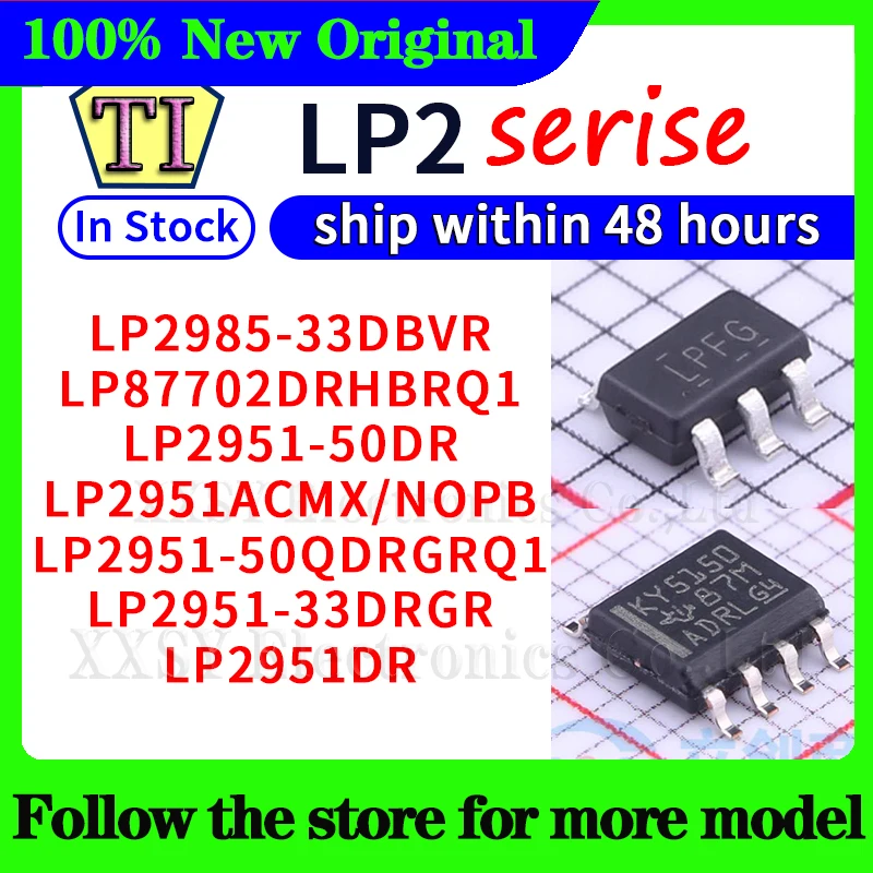 LP2985-33DBVR LP87702DRHBRQ1 LP2951-50DR LP2951ACMX/NOPB LP2951-50QDRGRQ1 LP2951-33DRGR LP2951DR Envío de 48 horas