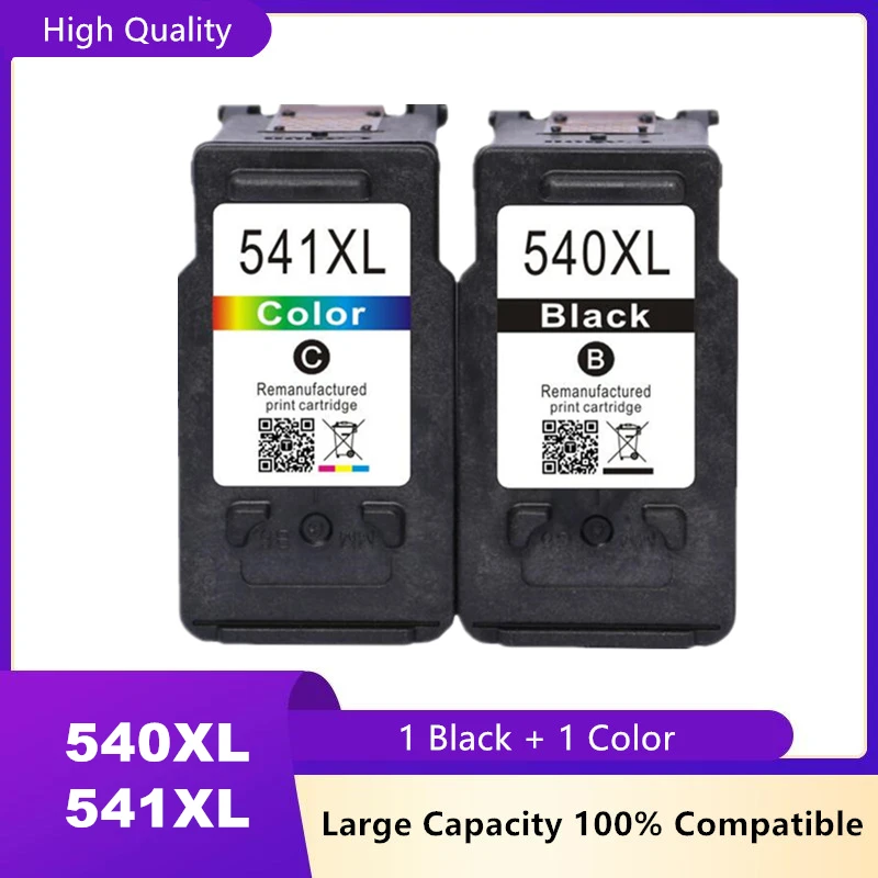 Cartucho de tinta remanufacturado para Canon PG540 CL541 540XL 541XL PIXMA MG3250 MG3255 MG3550 MG4100 mg4150 MG4200 mg4250