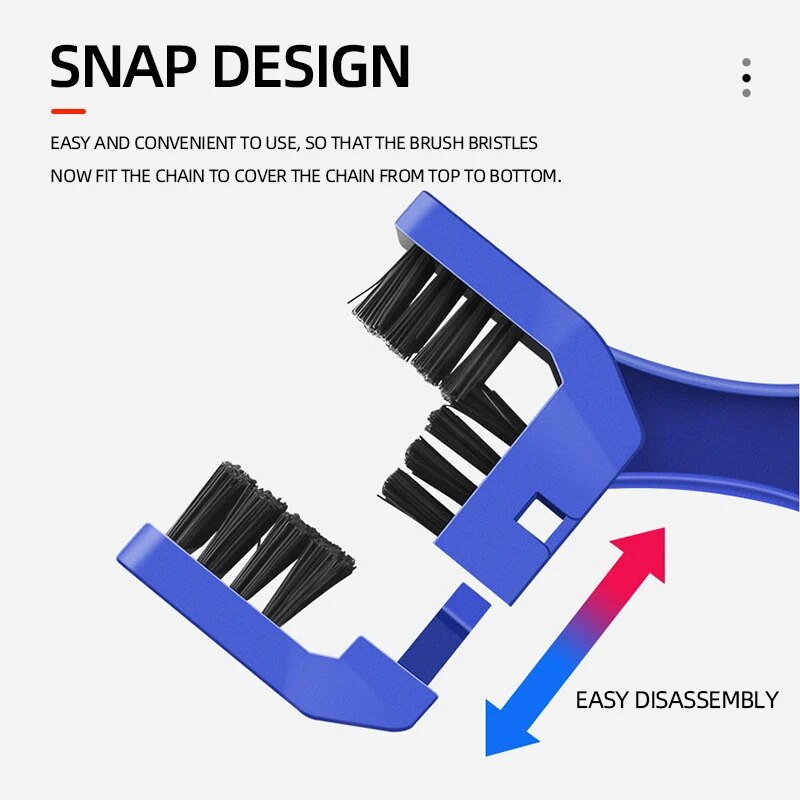 Cepillo para cadena de bicicleta, limpiador de cadena de bicicleta de carretera y motocicleta, cepillo para volante, lavadora portátil, herramientas de limpieza de suciedad para Motocross, mantenimiento