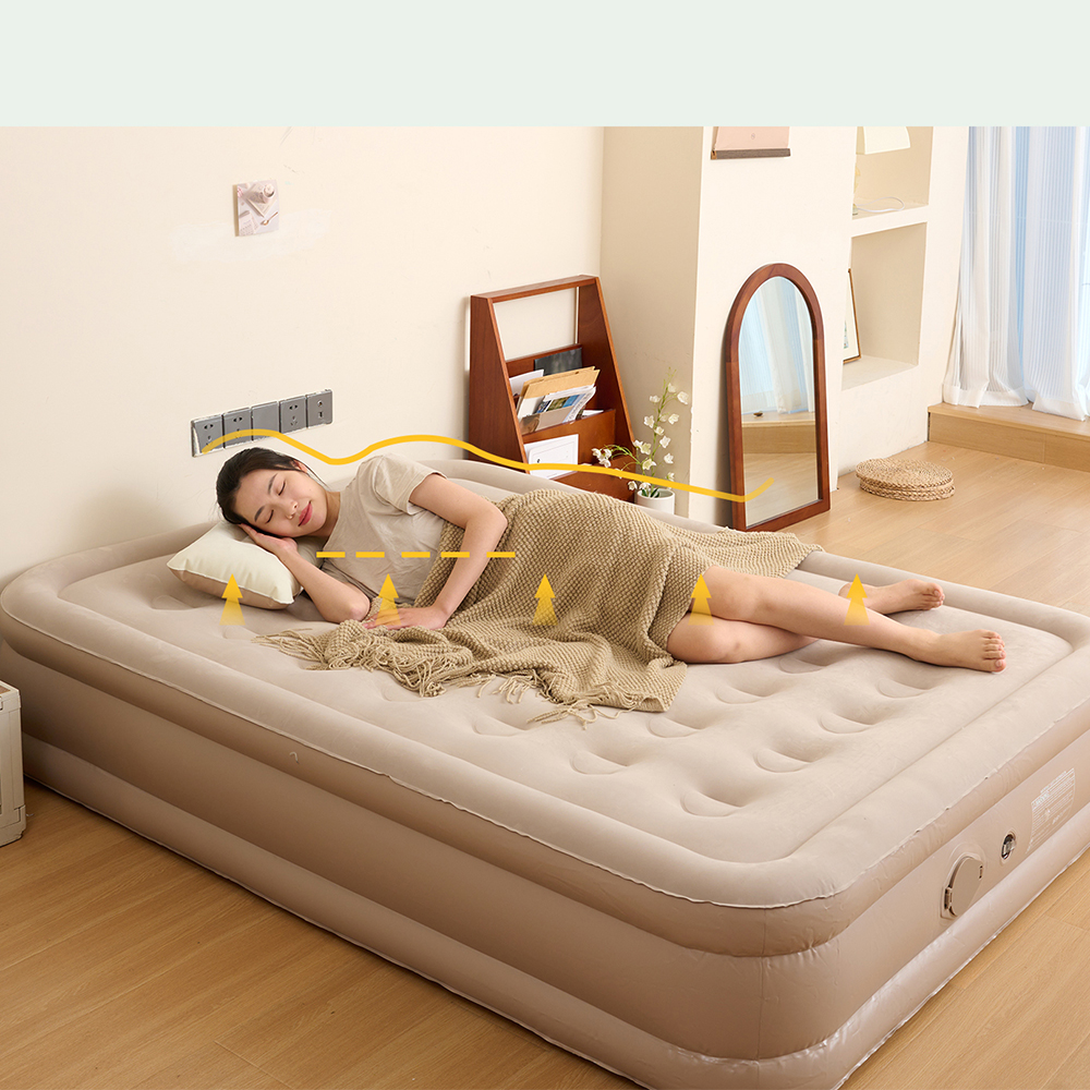 Colchão de ar com bomba de alta velocidade TXZ, cama de ar para viagem para acampamento em casa, colchão de ar com bomba embutida, tapete glamping