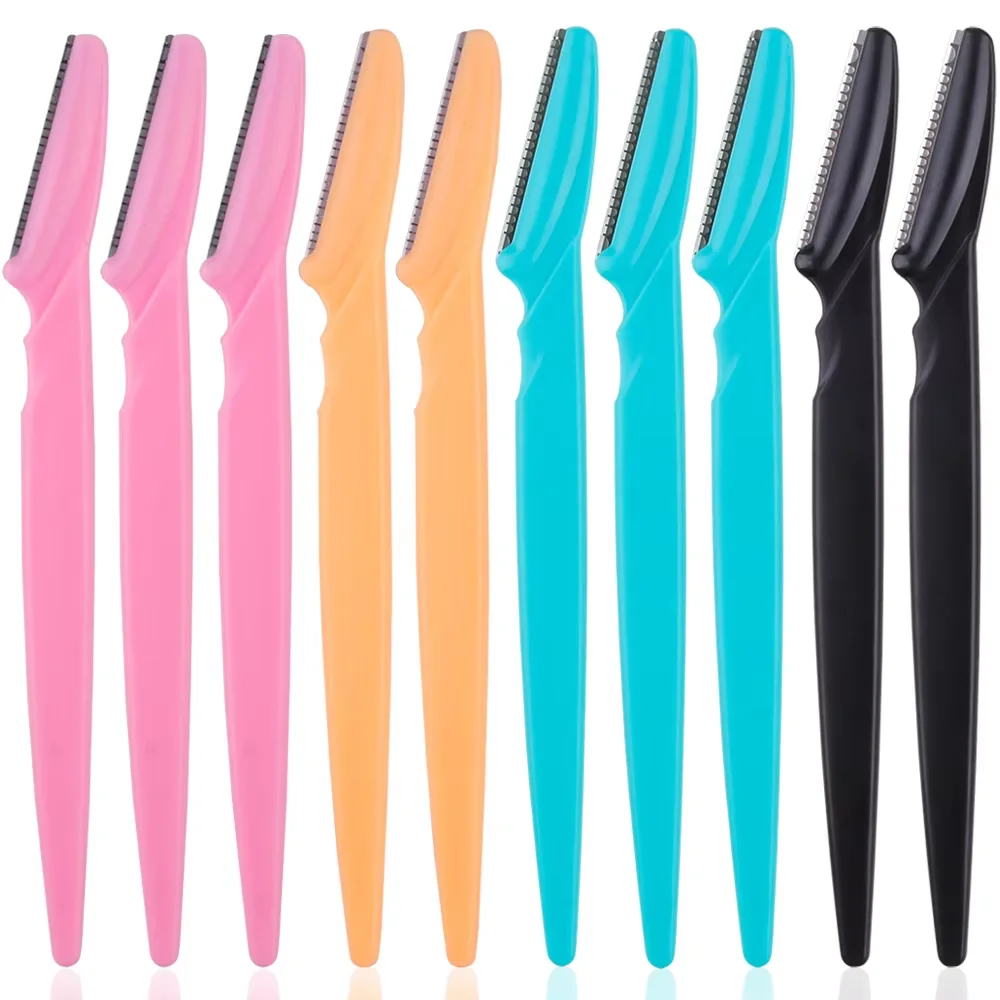 3/4/10 Stuks Wenkbrauw Trimmer Gezicht Blade Scheerapparaat Draagbare Eye Brow Epileren Ontharing Veiligheid Wenkbrauw snijden Vrouw Makeup Tools