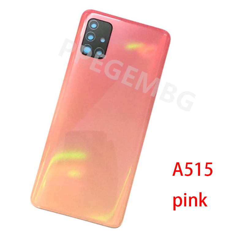 Nuevo para Samsung Galaxy A51 A515 A71 A715 funda carcasa de teléfono cubierta trasera de batería tapa de puerta trasera Panel chasis lente de cámara Adhsive