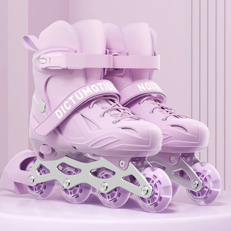 Kinder-Inline-Skates für Anfänger, verstellbare Rollschuhe für Jungen und Mädchen im Alter von 6–12 Jahren, professionelle Outdoor-Skating-Schuhe