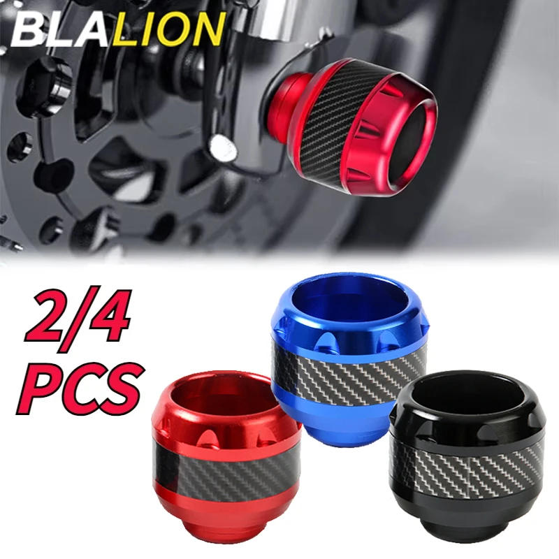 BLALION 2/4 pezzi protezione universale per ruote moto Crash Pad Moto Crash Protect lega Motocross caduta forcella anteriore cursore tazze