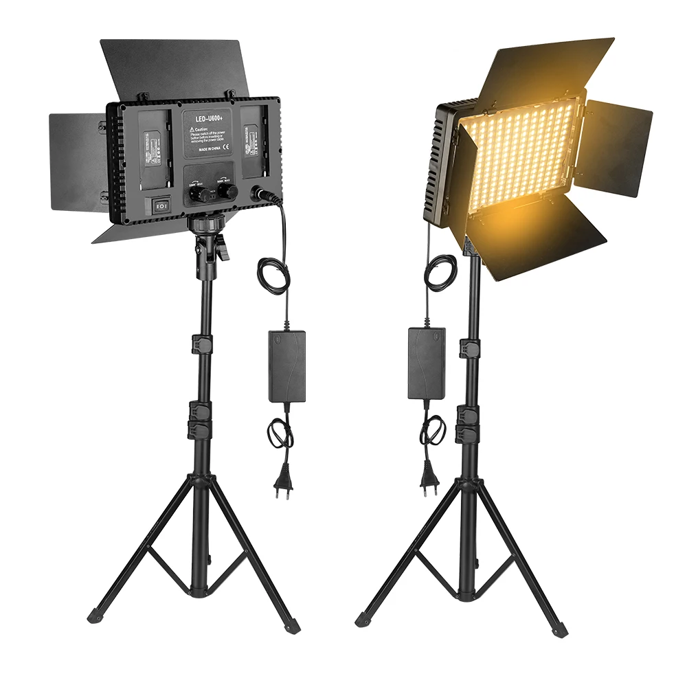 Nagnahz U800 LED 사진 스튜디오 조명 Tiktok Youbute 게임 라이브 비디오 조명, 40W/50W 휴대용 비디오 녹화 사진 패널 램프