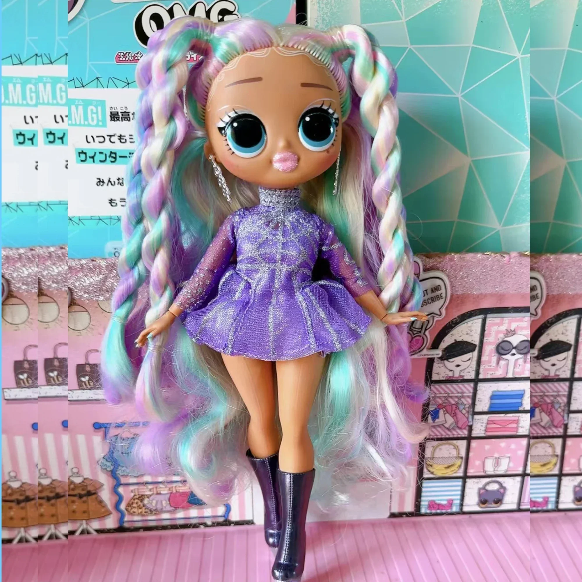 Новая подлинная кукла lol, кукла OMG, большая сестра, 25 см, неоновая пчела, для девочек, игровой домик, подвижная имитация игрушки, подарок на день рождения для девочки