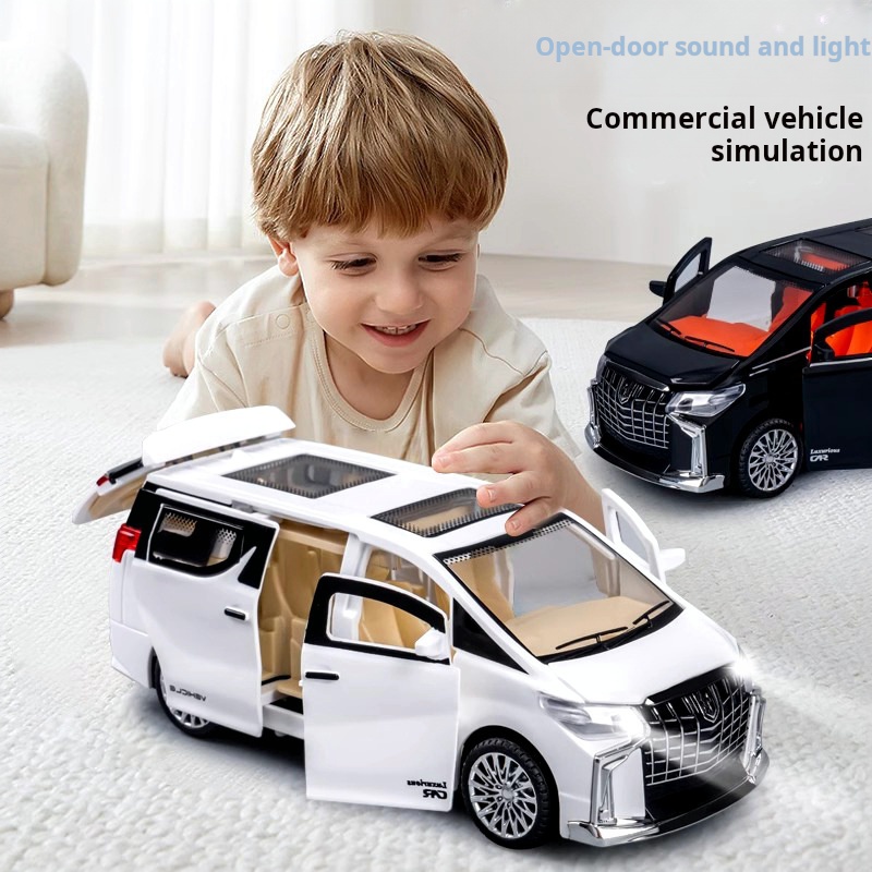 Brinquedo de carro pull-back de inércia infantil com simulação de som de iluminação modelo de carro comercial presente de menino carro de brinquedo crianças presente de feriado
