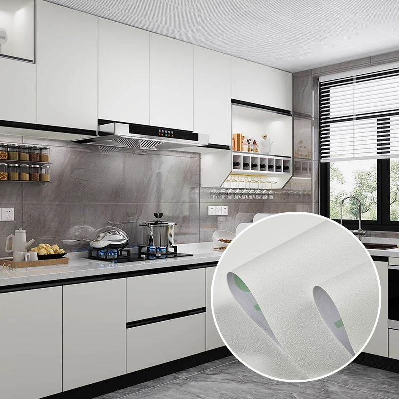 Pegatina de pared de PVC autoadhesiva impermeable para decoración de Muebles, pegatinas de vinilo para armarios de cocina, a prueba de aceite, espesamiento
