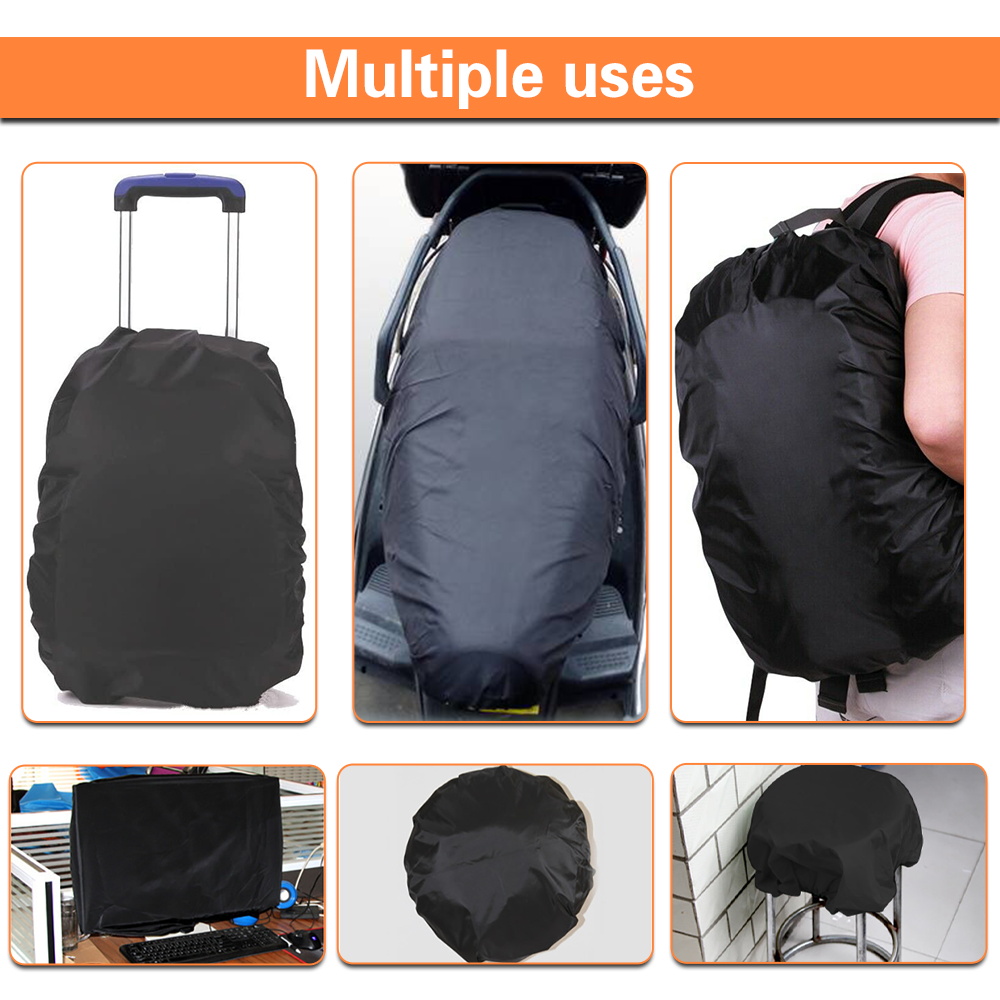 Cubierta de lluvia portátil impermeable para acampar senderismo escalada al aire libre a prueba de polvo 20-70LBackpack cubierta patrón de impresión en el pecho
