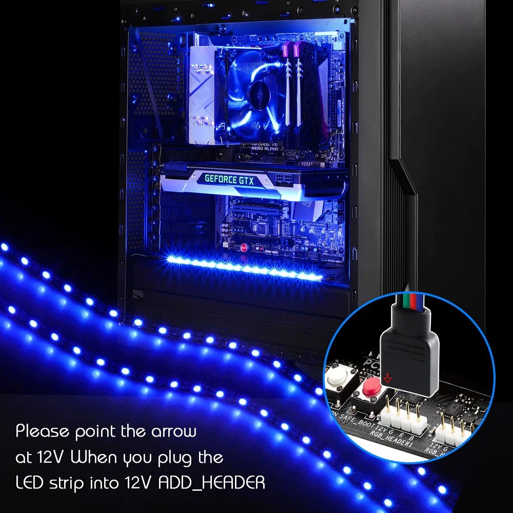 12V Led Streifen RGB 4pin LED Sockel Für PC, computer Fall/RGB Streifen Mainboard Control Panel RGB-Header (+ 12 V, G, R, b) 5050