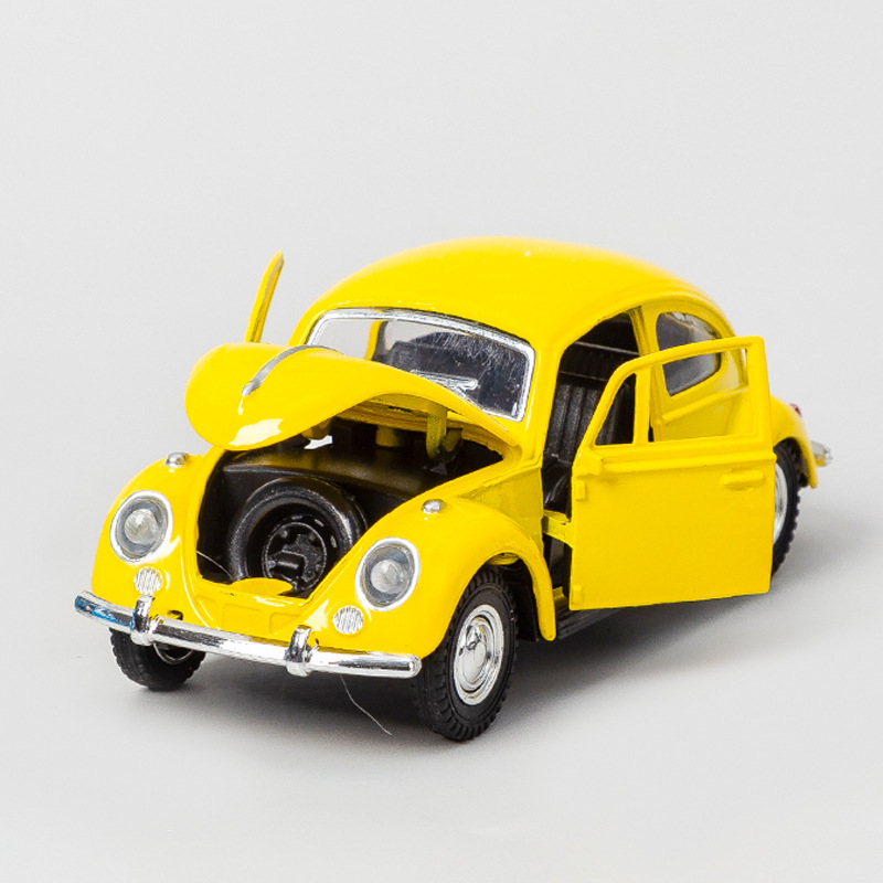 Modelo de carro clássico de liga retrô, escala 1:32, puxar para trás, diecast & brinquedos, modelo de carro de simulação, decoração para crianças, meninos, presentes