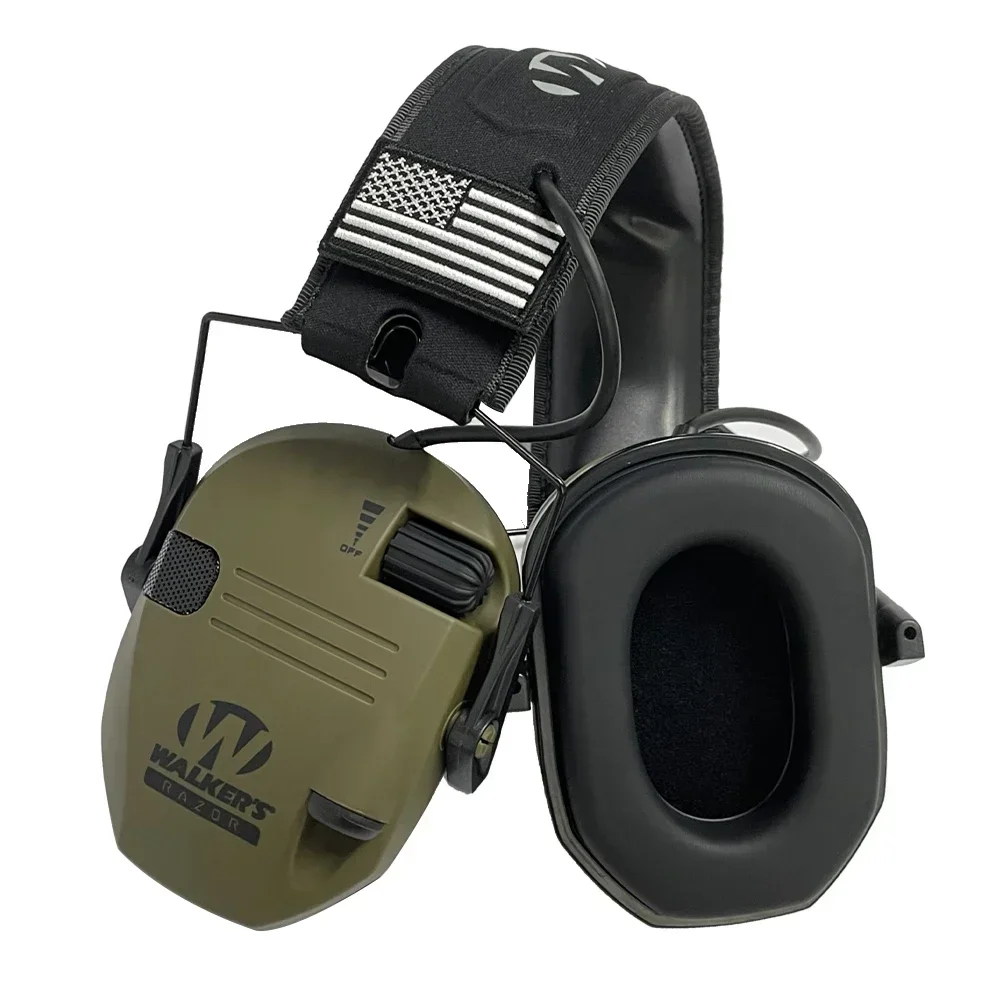 Tactical Active Shooting Earmuff for Slim Ultra Low Profile Compact Design Adjustable Range Shooting Hunting Hearing Protection