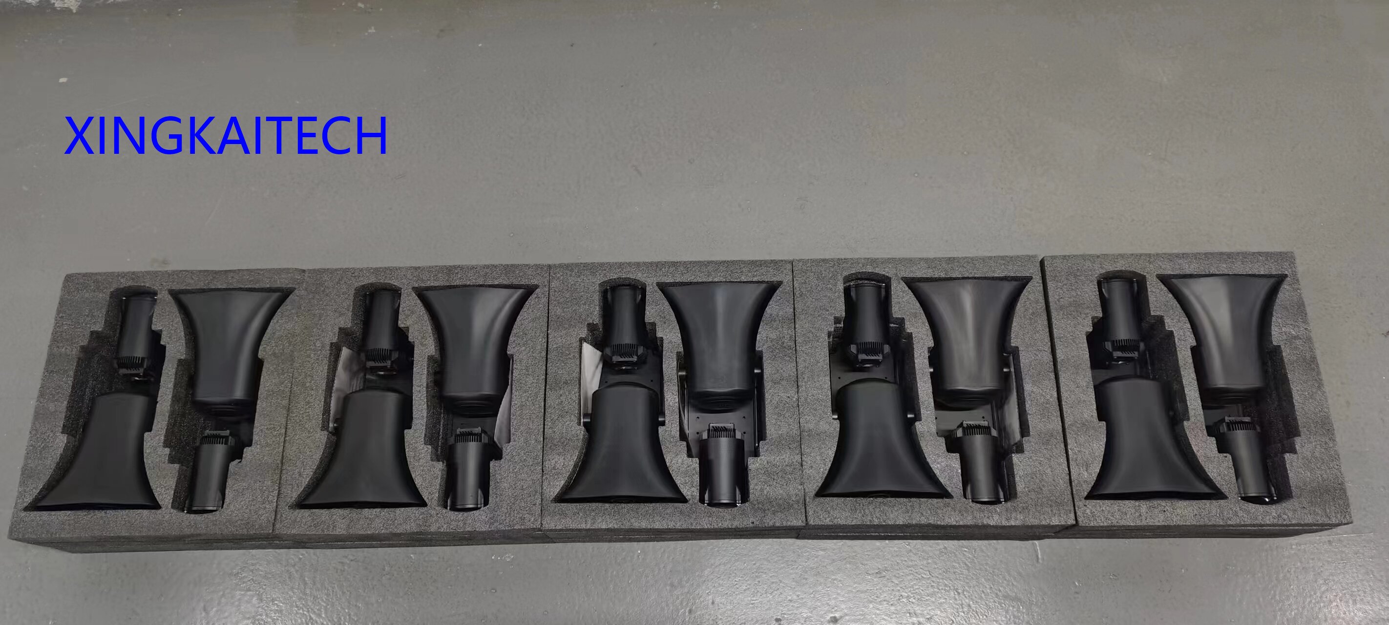 Drone de asa fixa com megafone para mapeamento, alto-falante de longa distância, UAV Gimbal para detecção, Drones de combate a incêndios, 500m, 130db, 25W