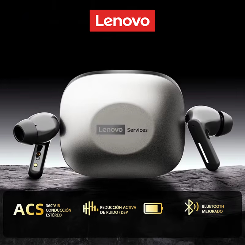 Nuevo Lenovo LE209 auricular inalámbrico Bluetooth ANC reducción de ruido música HiFi auriculares Bluetooth 30H duración de la batería auriculares para juegos