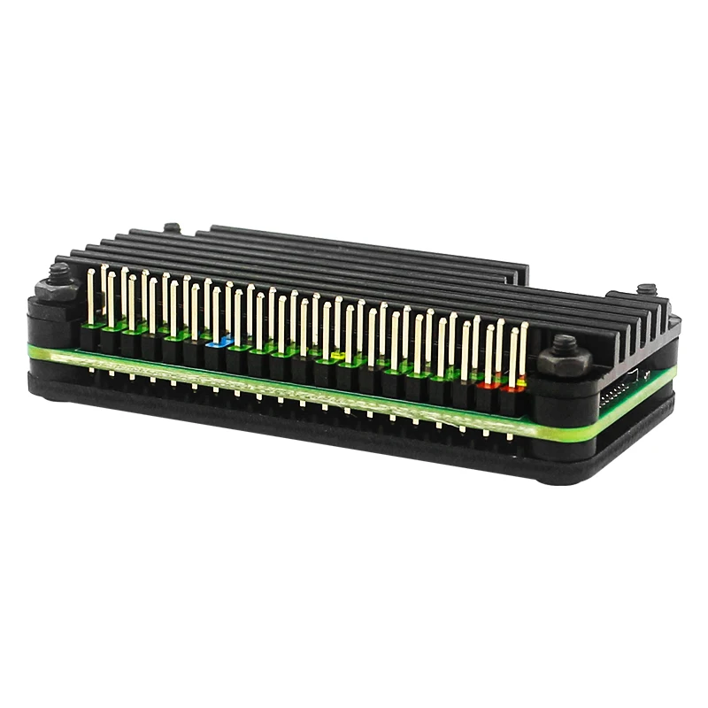 Raspberry Pi Zero 2 W Aluminum Cooler Case Armored Shell with Silicone Pad Passibe Cooling Heatsink for Pi Zero 2W W 1.3