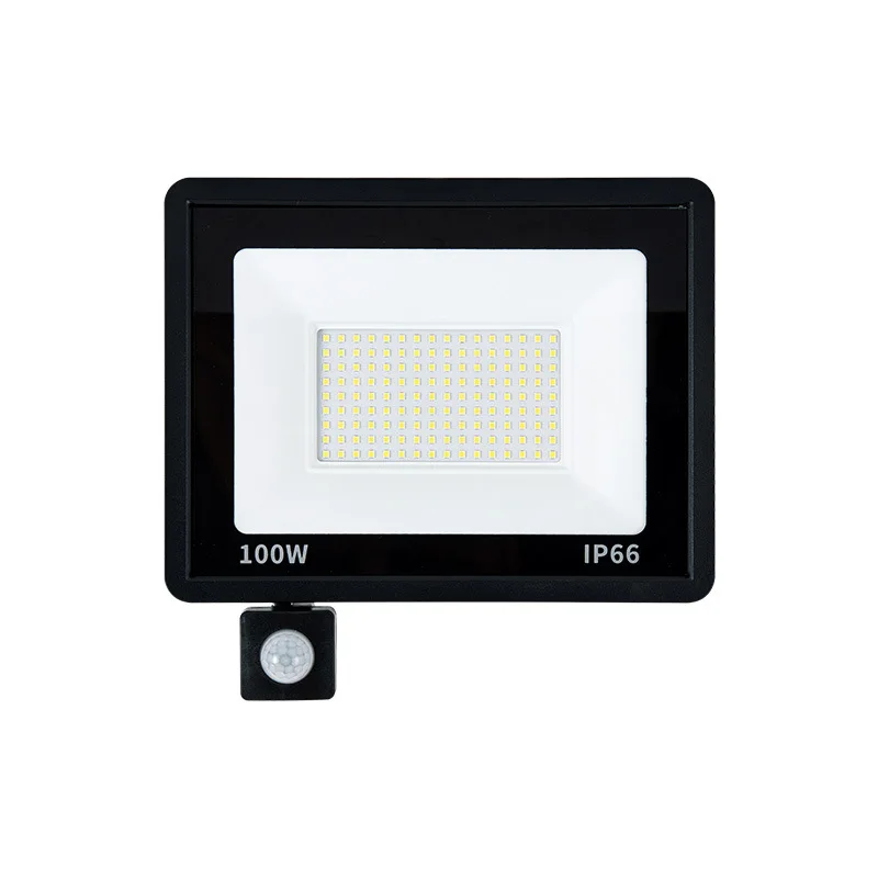 LED FloodLight PIR Motion Sensor สปอตไลท์ LED กลางแจ้ง 10W 20W 30W 50W 100W IP66 กันน้ําสวนกลางแจ้งแสง Street LIGHT