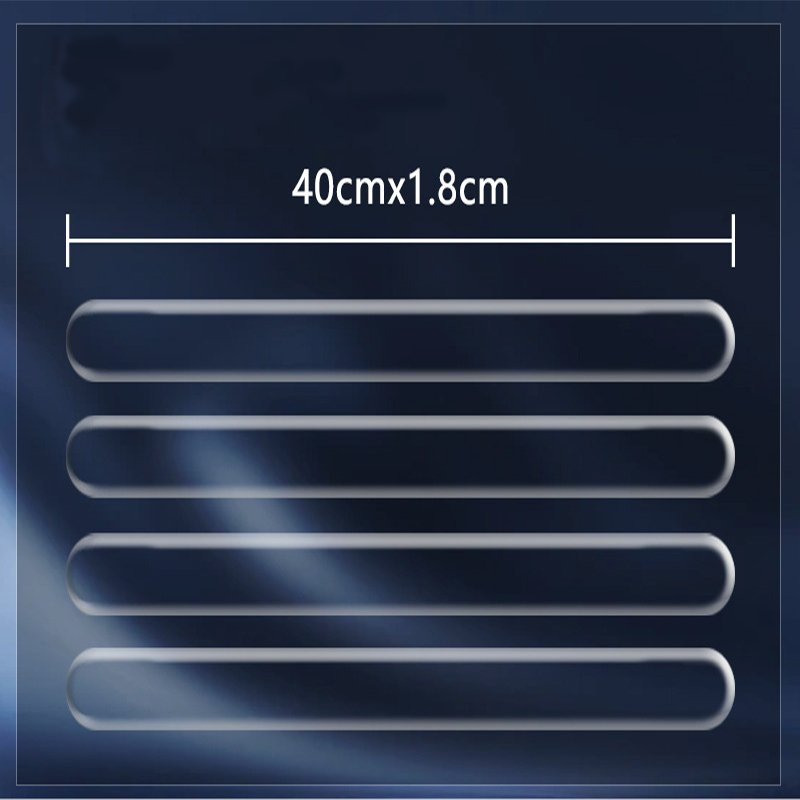 4PCS Erweiterte Auto Tür Stoßstange Streifen Transparent Körper Schutz Anti-scratch & Anti-verschleiss Schutz Streifen Körper dekoration Streifen