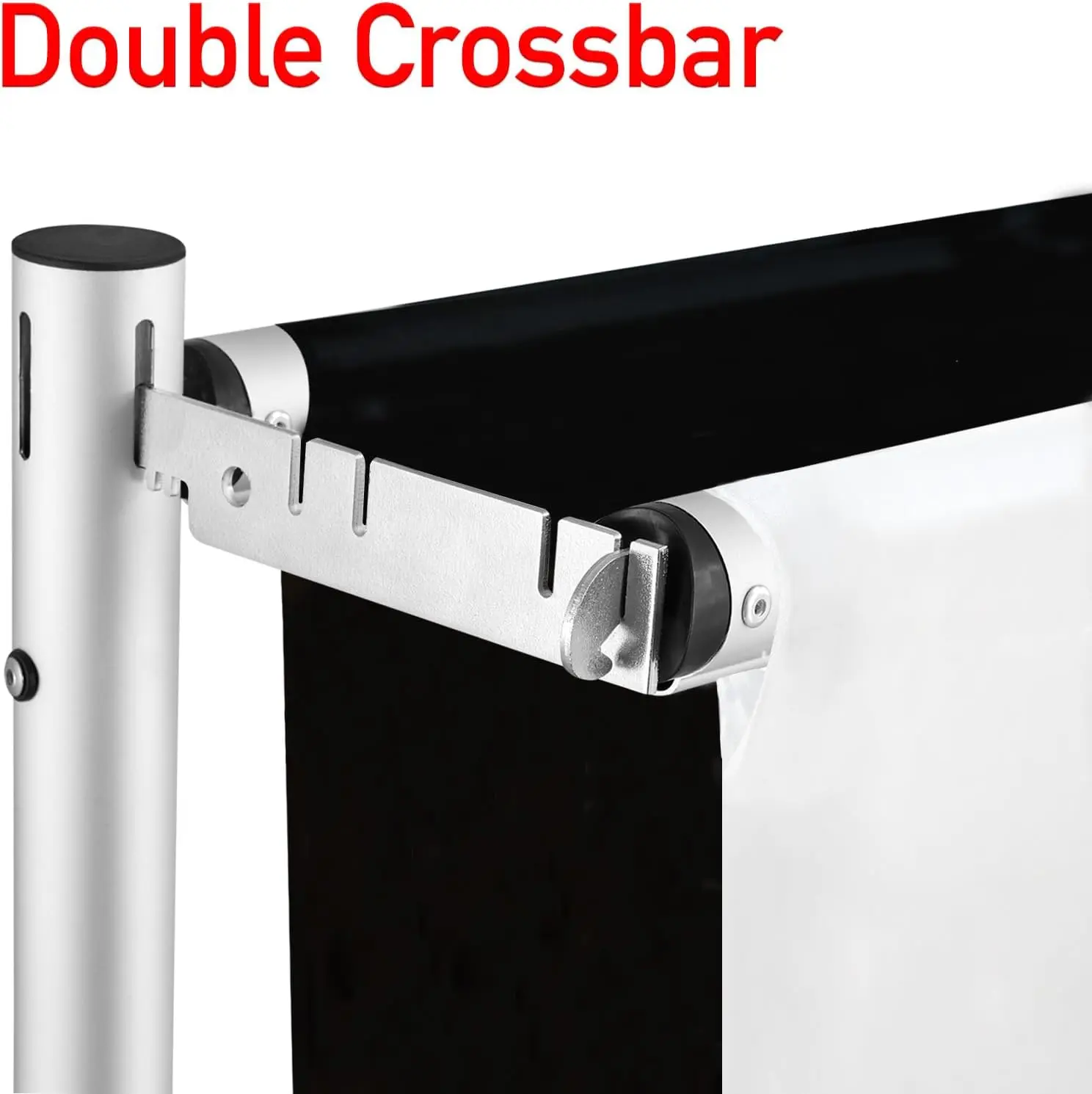 10x10Ft Double Crossbar Pipe and Drape Stand, Heavy Duty Adjustable Backdrop Stand, Aluminium Flower Wall Backdrop for Event,