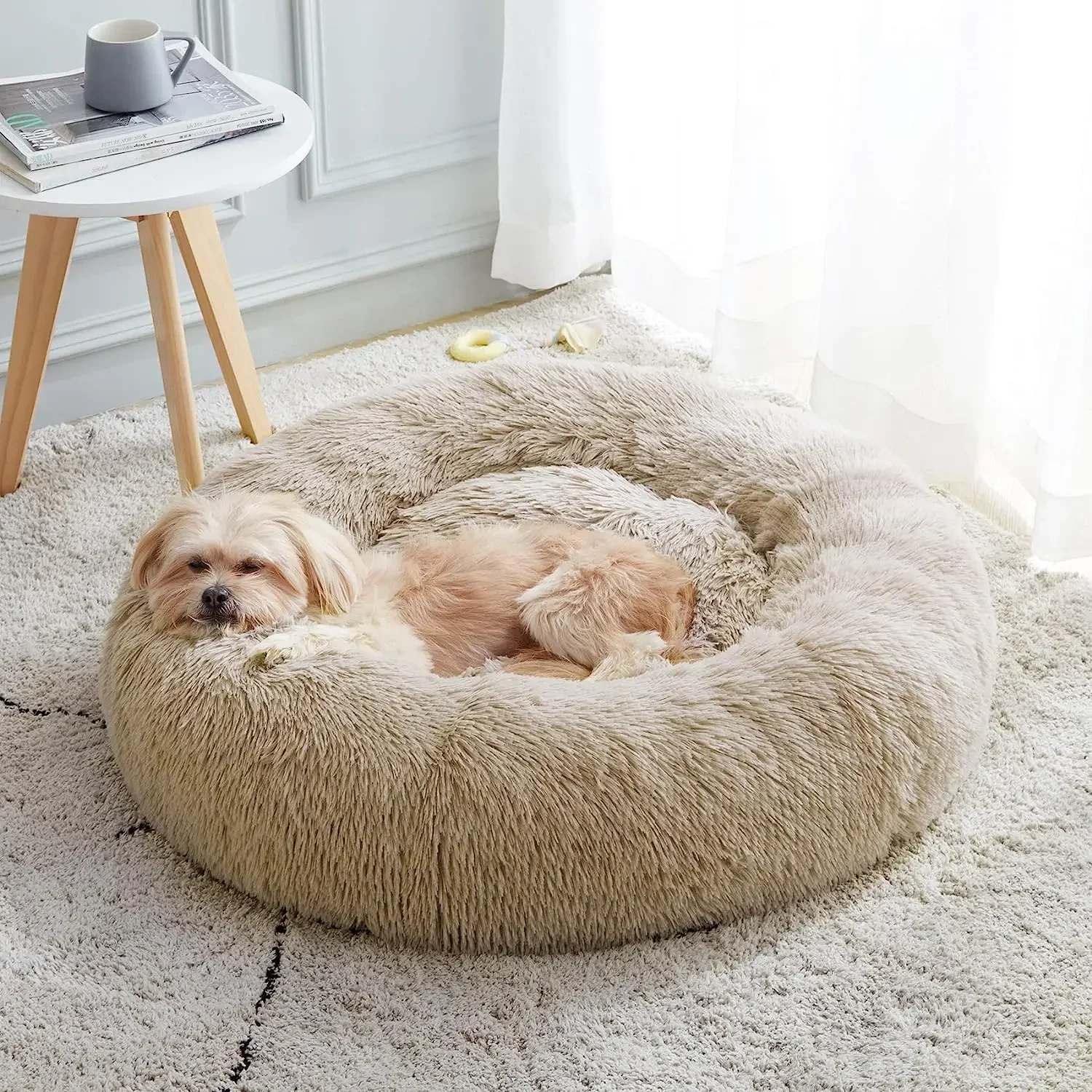 Super Lettino per gatti Caldo per dormire Nido per gatti Morbido peluche lungo Il miglior letto per cani da compagnia Cuscino per cestino Lettino per gatti Tappetino per gatti Animali che dormono